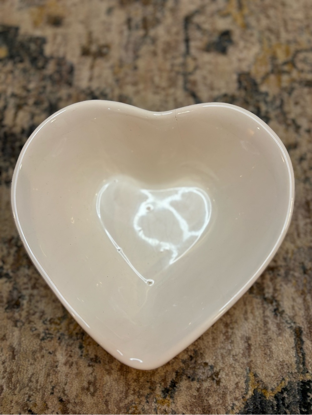 Rare Vintage Corningware "Blue Hearts" heart shaped ceramic baking dish Corelle